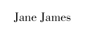 Jane James